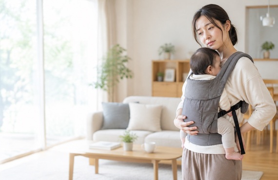 抱っこ紐の高さ、間違っていませんか？“抱っこ腰痛”を防ぐ正しい装着法